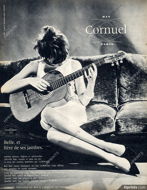 Cornuel (Stockings Hosiery 1964 Photo P. Bertrand