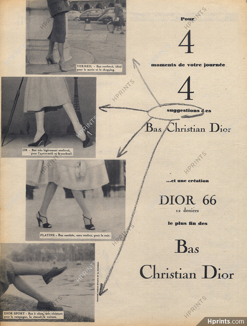Christian Dior (Stockings Hosiery) 1953 — Advertisement