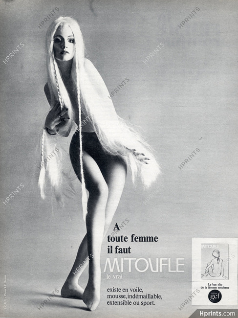 Mitoufle (Hosiery) 1967 Tights, Photo J.F Bauret