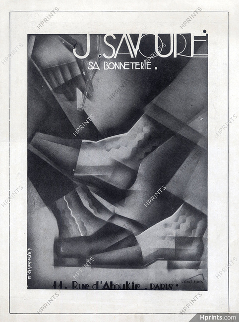 J. Savoure (Sock Hosiery) 1929 Jean Reschofsky