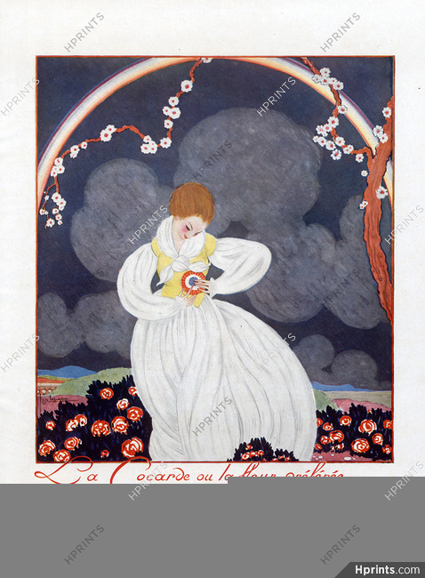 La Cocarde ou la Fleur Préféree, 1917 - Georges Lepape, Art Deco