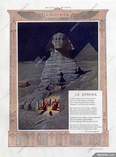 Georges Scott 1908 Sphinx, Egypt