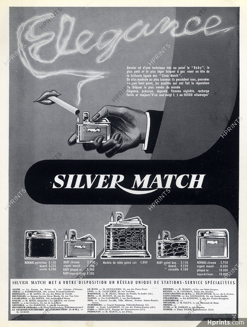 Silver Match (Lighters) 1955