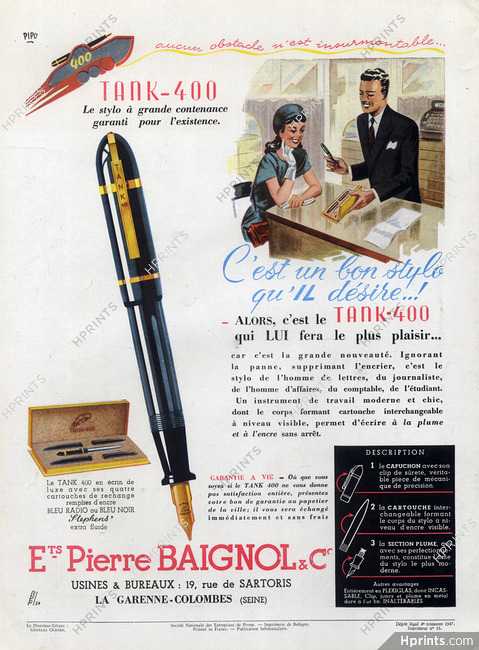 Baignol & Farjon 1947 Stephen's Pen