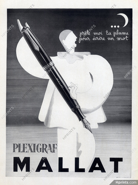 Mallat (Pens) 1947 Plexigraf