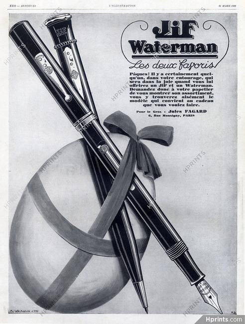 Waterman (Pens) 1928 Easter