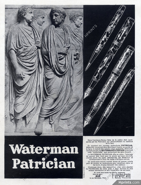 Waterman (Pens) 1930 Patrician Classical Antiquity