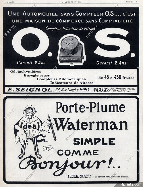 Waterman (Pens) 1910 O'Galop (Marius Rossillon)