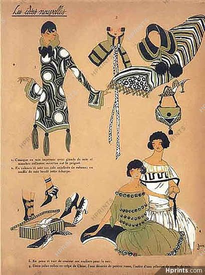 1923 ''Les Idees Nouvelles de la Mode'' ''Tres Parisien'' Fashion Goods, Handbag, Shoes