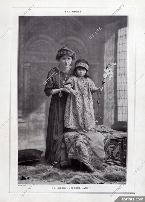 Jeanne Lanvin 1911 Children, Kids, Photo Nadar