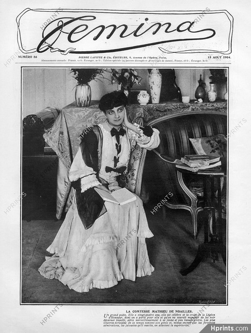Comtesse Mathieu De Noailles 1904 A big Poet, Portrait
