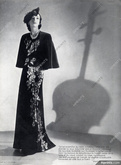 Mainbocher 1938 Evening Gown