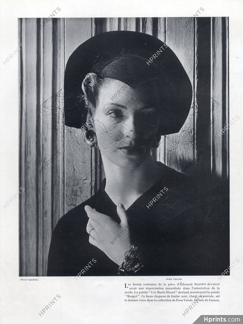 Rose Valois (Millinery) 1936 Photo Lipnitsky