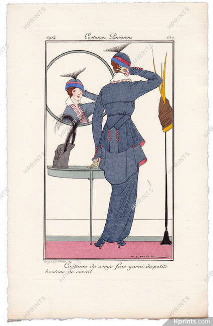 Victor Lhuer 1914 Journal des Dames et des Modes Costumes