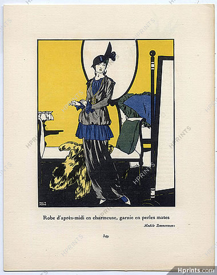 Gazette du Bon Ton 1913 Paul Méras, Zimmermann (Dressmaker)
