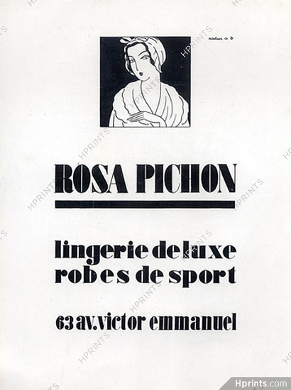 Rosa Pichon (Lingerie) 1928