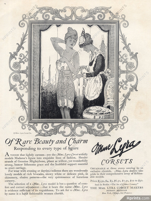 Madame Lyra (Corsetmaker) 1919 Corset