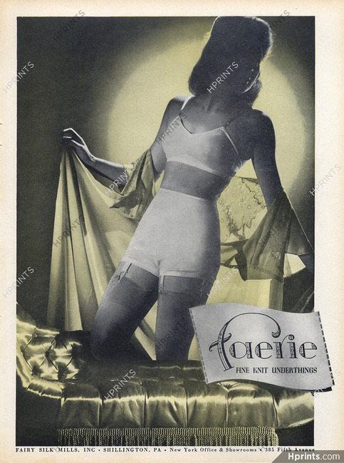 1954 Silf Skin Seamless Full-Fashioned Girdle Panty PRINT AD