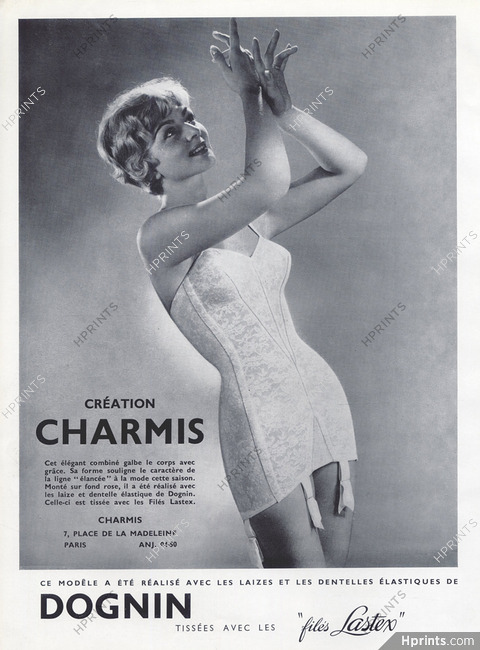 Charmis (Lingerie) 1957 Corselette Girdle