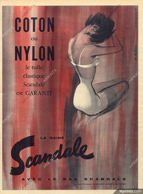 Scandale (Lingerie) 1958 Roger Blonde, Girdle