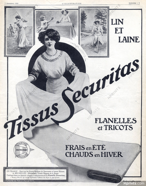 Lilaine-Securitas (Fabric) 1910 A. Ehrmann