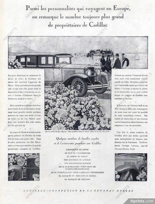 Cadillac (Cars) 1928 Lac Majeur