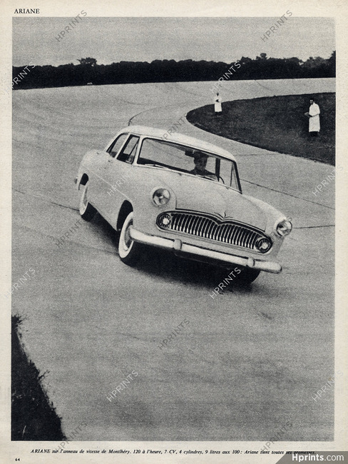 Simca (Cars) 1957 Ariane, Montlhéry