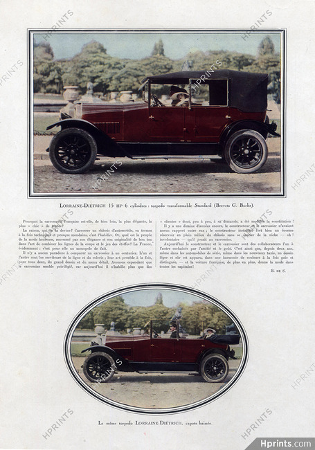 Lorraine -Diétrich (Cars) 1922 Torpédos