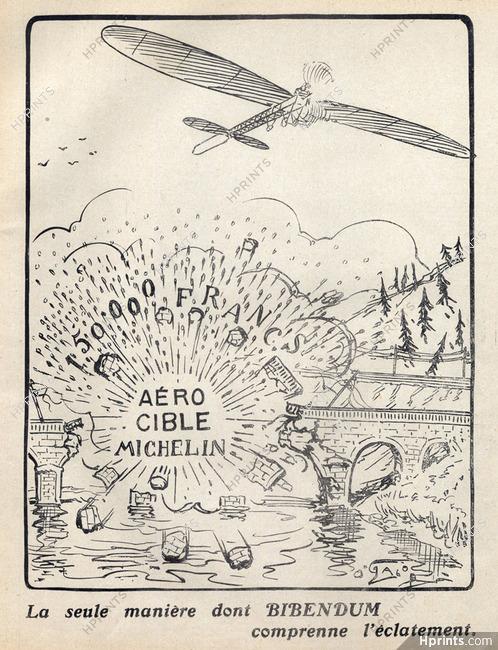 Michelin (Tyres) 1911 "Aéro cible" Bibendum, O'Galop