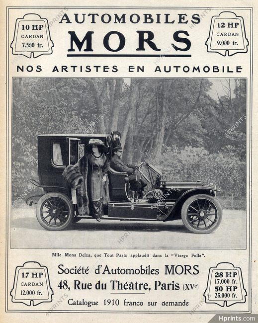 Mors (Cars) 1910 Monna Delza