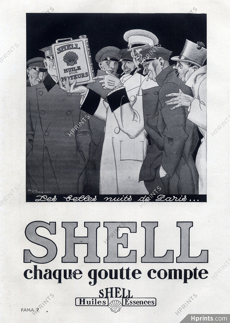 Shell (Motor Oil) 1929 René Vincent