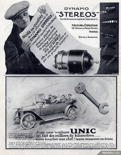 Unic (Cars) 1914 A. Ehrmann