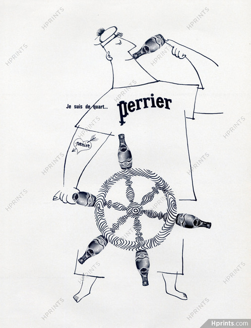 Perrier (Water) 1963 Deransart, Sailor