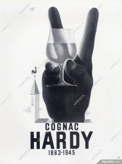 Hardy (Brandy, Cognac) 1945