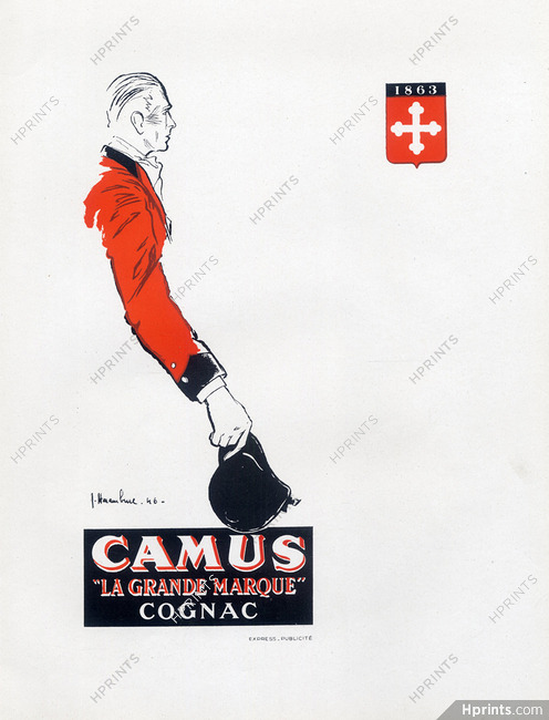 Camus (Brandy, Cognac) 1946 Jc. Haramboure, Rider