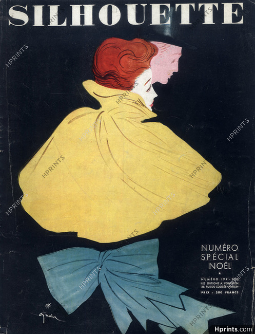 René Gruau 1945 Silhouette Cover