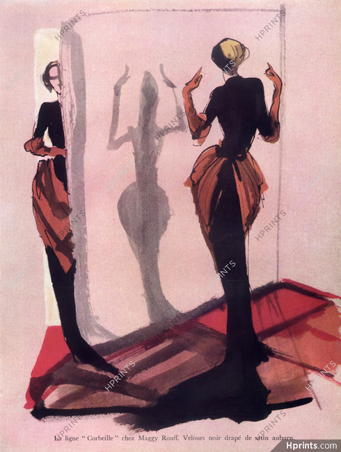 Maggy Rouff 1948 Ligne Corbeille, Evening Gown, Tom Keogh
