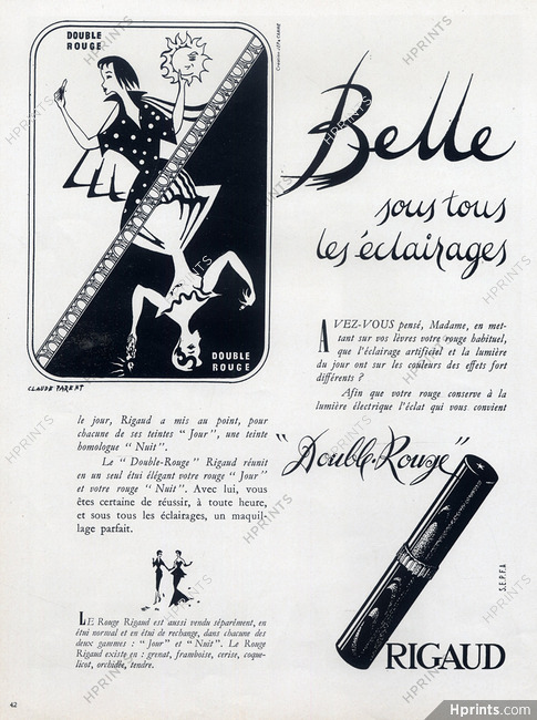 Rigaud (Cosmetics) 1949 Lipstick, Claude Parent