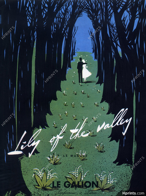 Le Galion (Perfumes) 1950 Lily of the Valley, Lovers, Maurel
