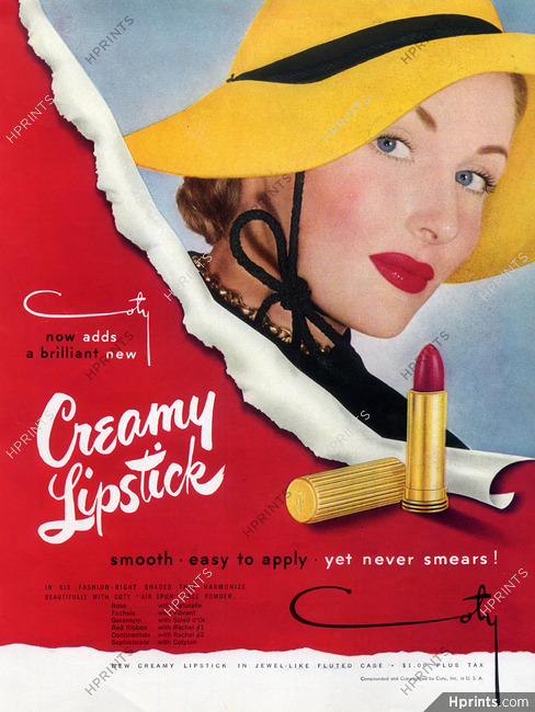 Coty (Cosmetics) 1949 Lipstick