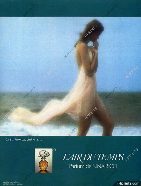 Nina Ricci (Perfumes) 1976 L'Air du Temps, Photo David Hamilton, Lalique