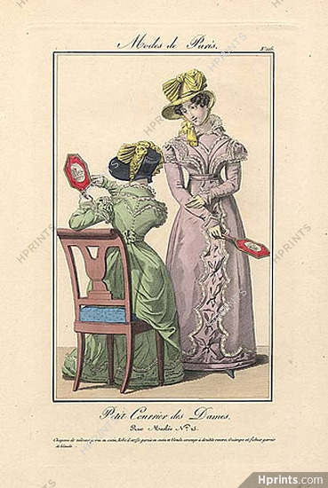 Petit Courrier des Dames 1823 Modes de Paris N°116, Julie Ribault