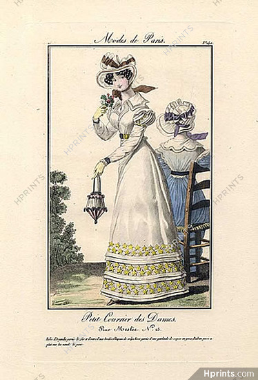 Petit Courrier des Dames 1823 Modes de Paris N°140, Julie Ribault