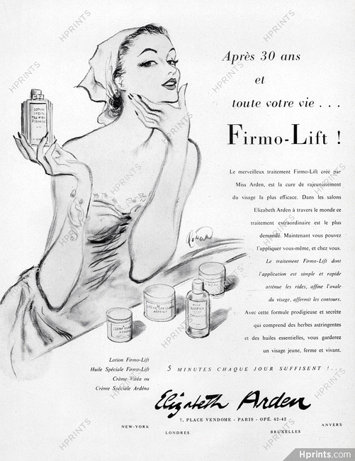 Elizabeth Arden (Cosmetics) 1955 Firmo-Lift