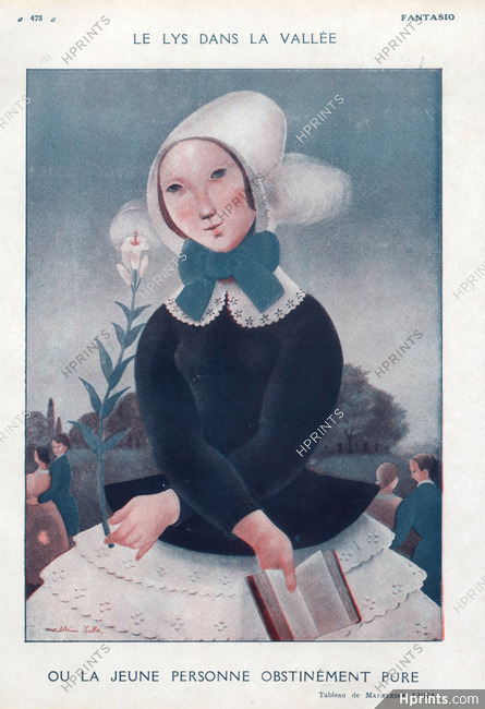 Madeleine Luka 1930 Le Lys dans la Vallée, Girl Portrait