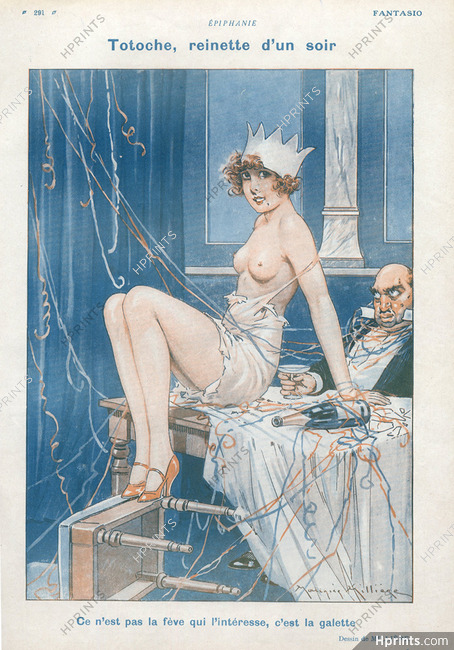 Maurice Millière 1930 Epiphanie, Evening queen Topless