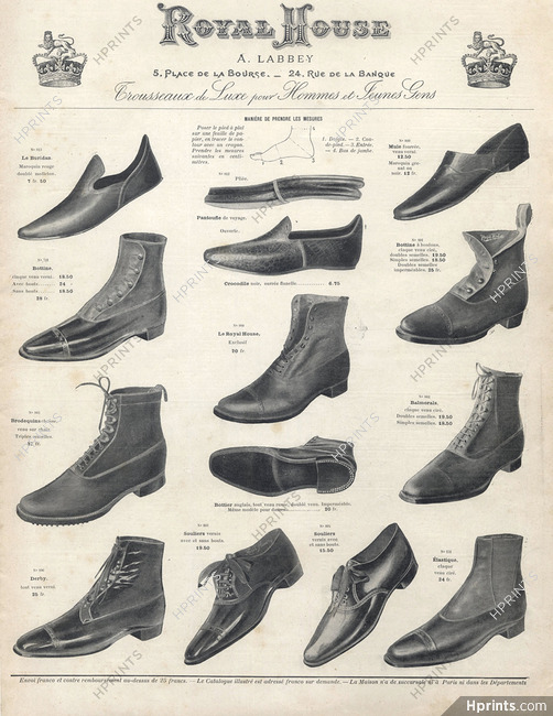 Royal House (Department Store) 1898 Men's Shoes