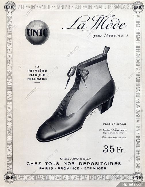 Unic (Shoes) 1913 Lanier
