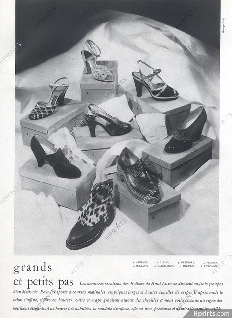 Casale, Maniatis, Drettas, Capobianco, Argence, Grégoire, Staerck, Richomme (Shoes) 1948 Photo Georges Saad