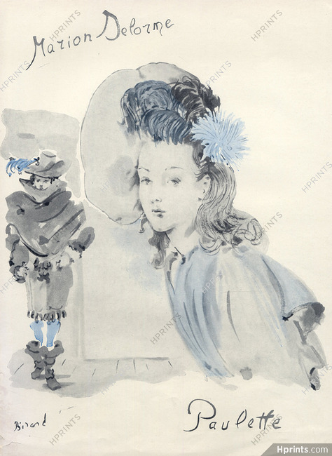 Paulette (Millinery) 1944 Ce Soir on Joue... Marion Delorme, Christian Berard